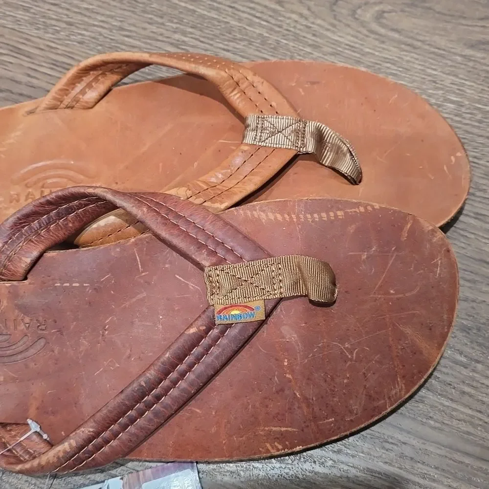 Men’s Rainbow‎ Sandals Double Layer Premier Leather 13.5